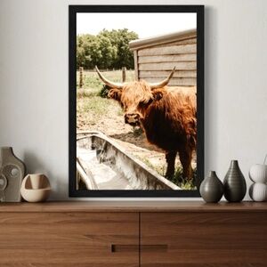 "Dinner Bell" Highland Cow Wall Art